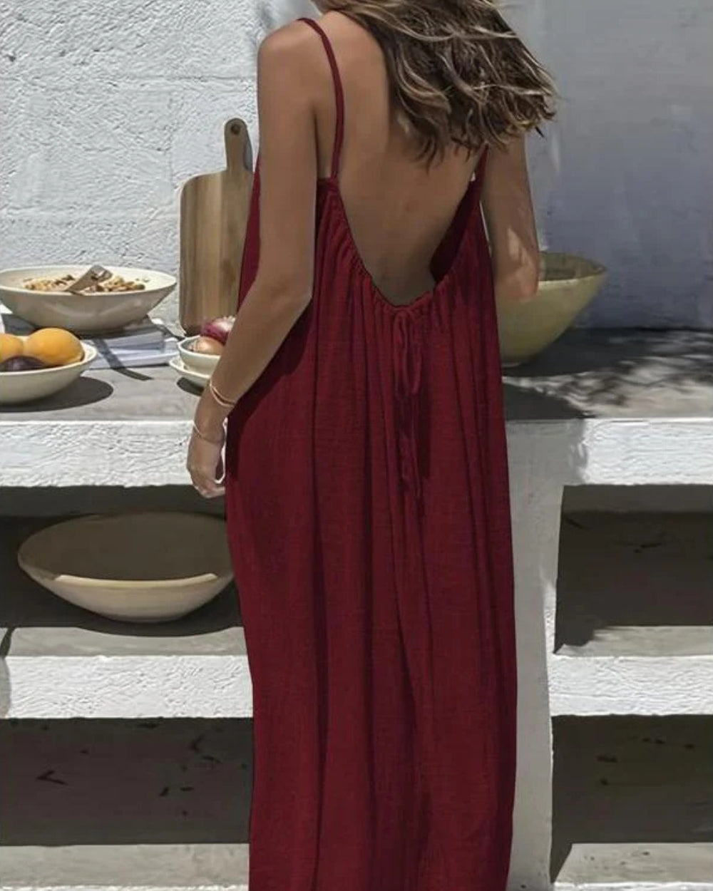 Abito Maxi Schiena Scoperta