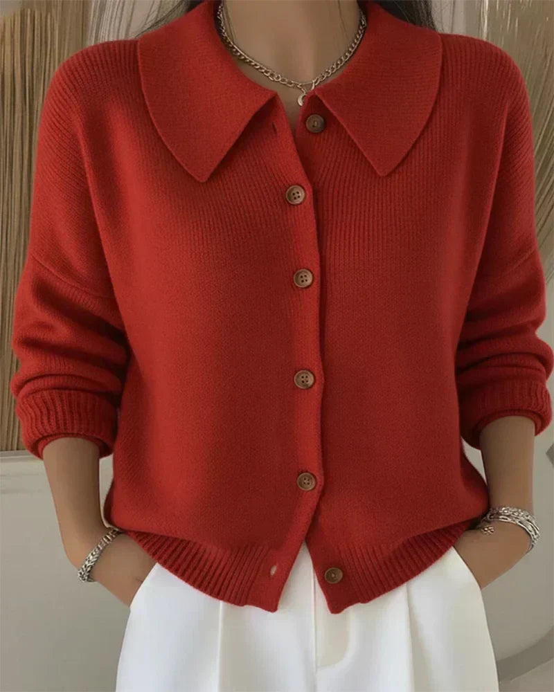 Camicia in Maglia con Bottoni