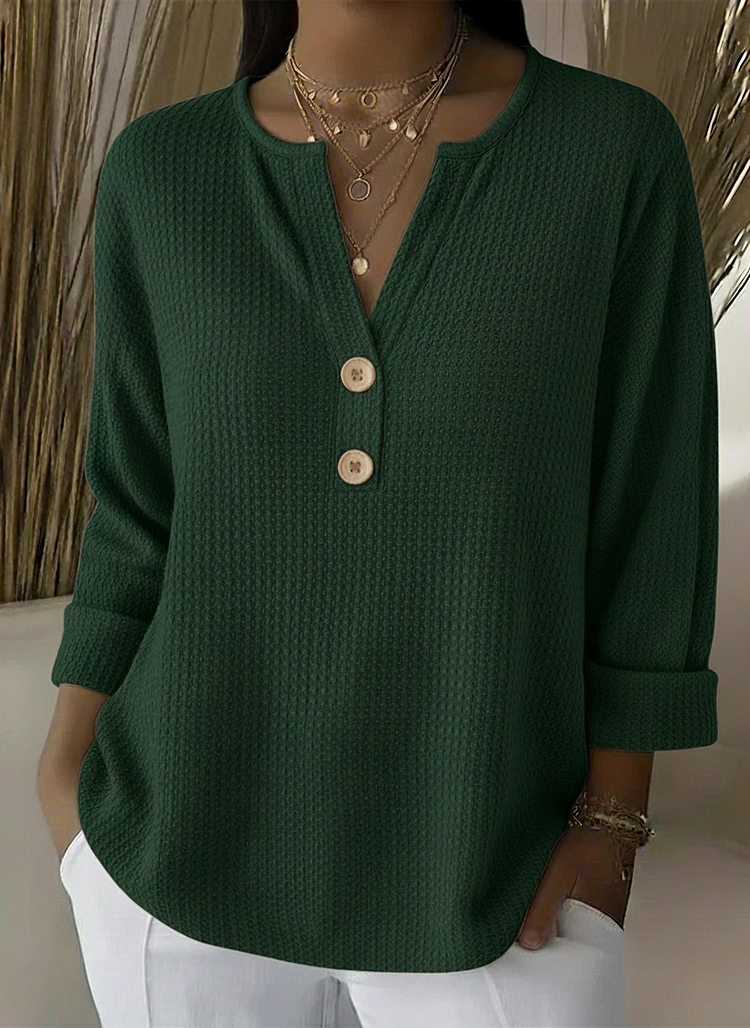 Maglione Morbido con Bottoni