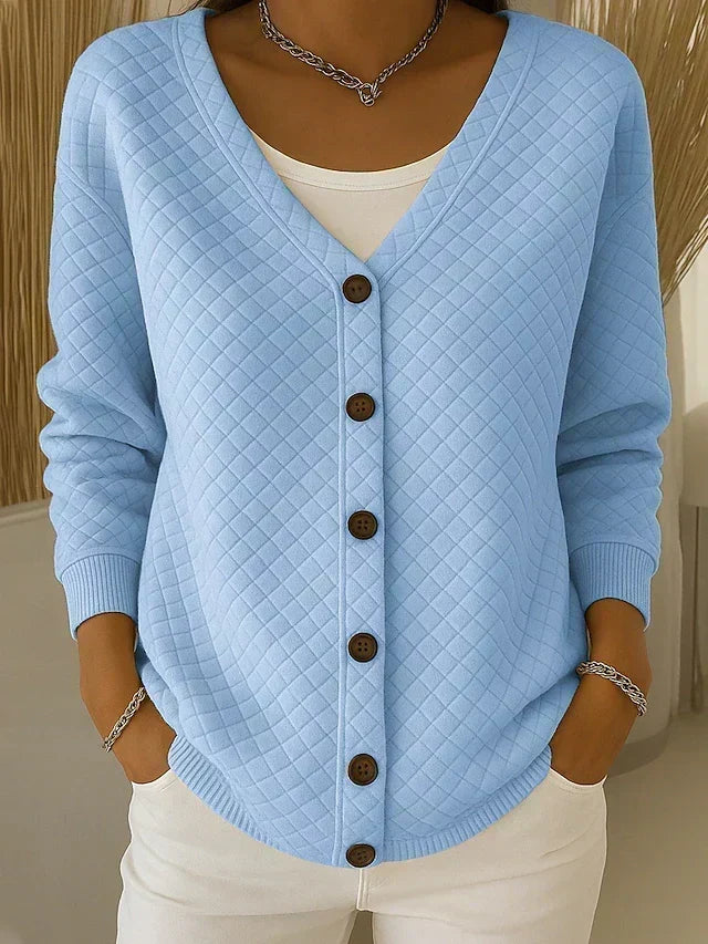 Cardigan in Maglia a Rombi