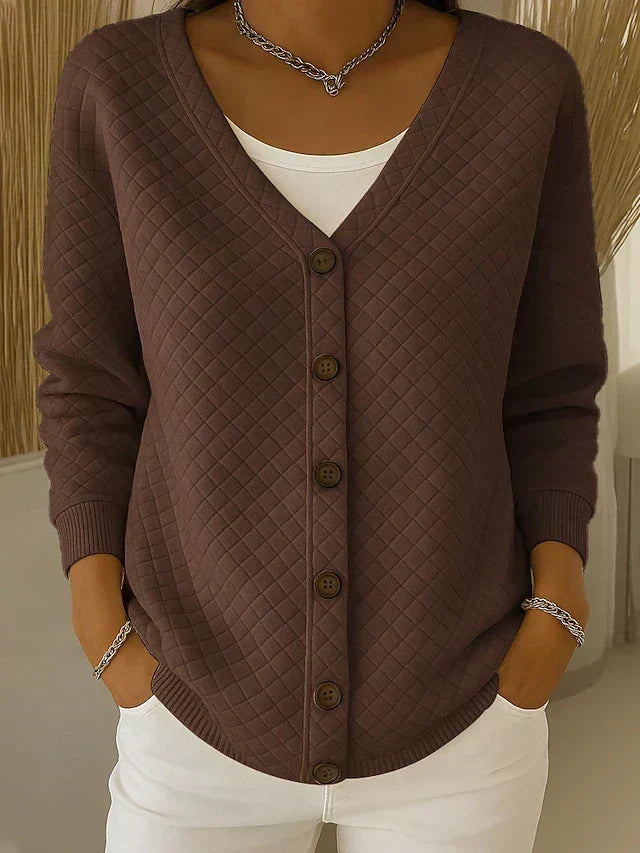 Cardigan in Maglia a Rombi