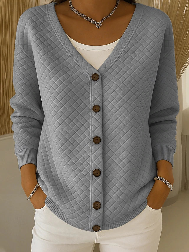 Cardigan in Maglia a Rombi