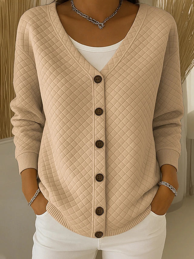 Cardigan in Maglia a Rombi