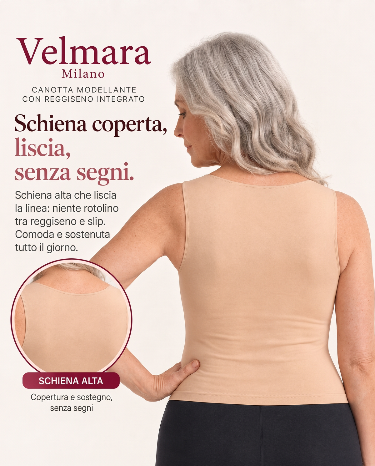 Canotta Modellante con Reggiseno Integrato Velmara®