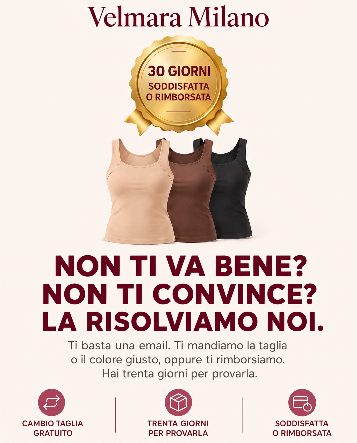 Canotta Modellante con Reggiseno Integrato Velmara®