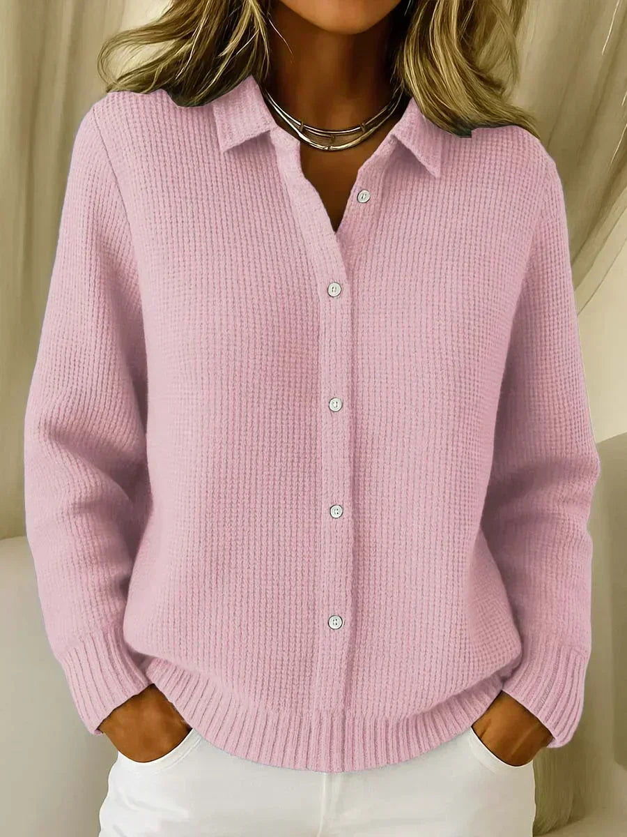 Cardigan Effetto Camicia
