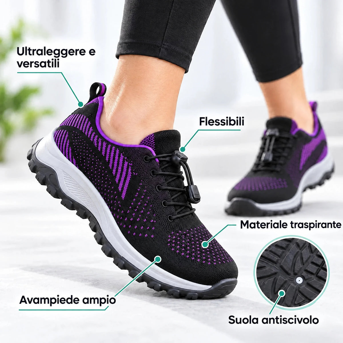 Piedelibero™- Scarpe pensate per Piedi Gonfi e Sensibili