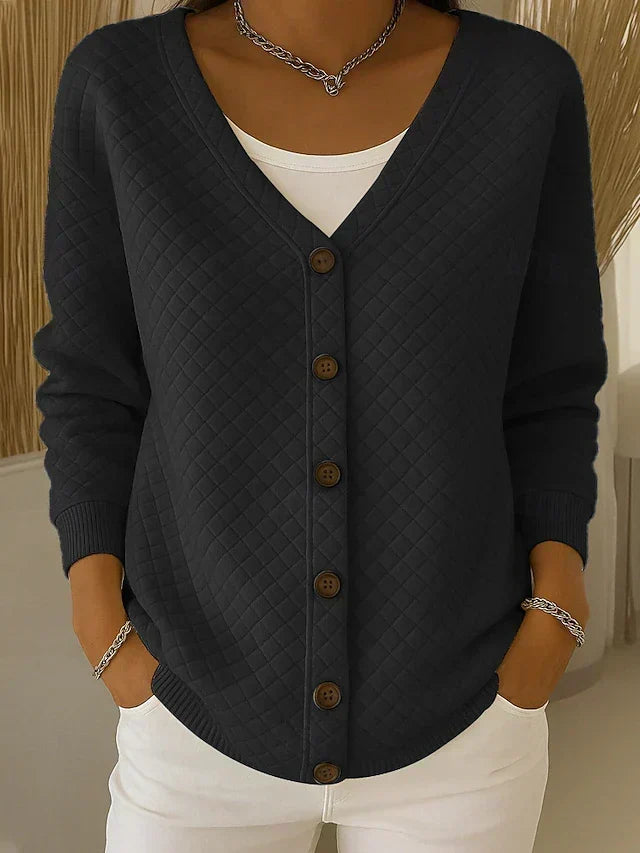 Cardigan in Maglia a Rombi