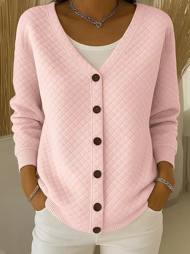 Cardigan in Maglia a Rombi