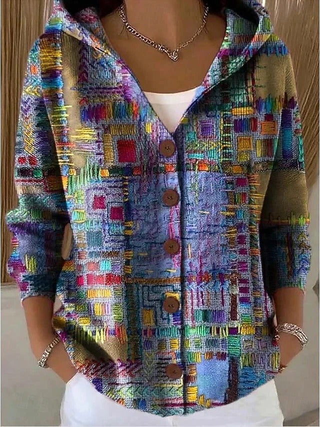 Cardigan Fantasia con Cappuccio