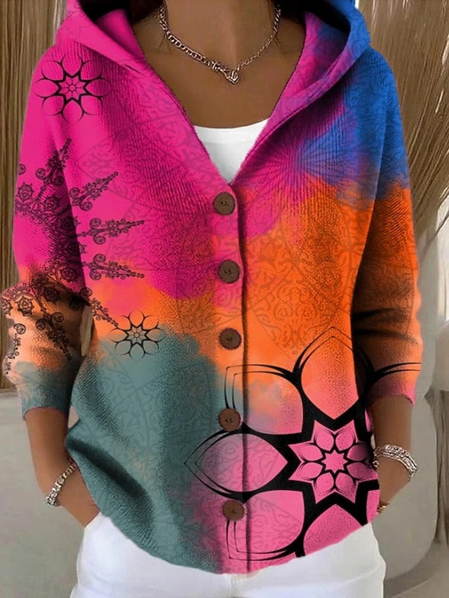 Cardigan Fantasia con Cappuccio