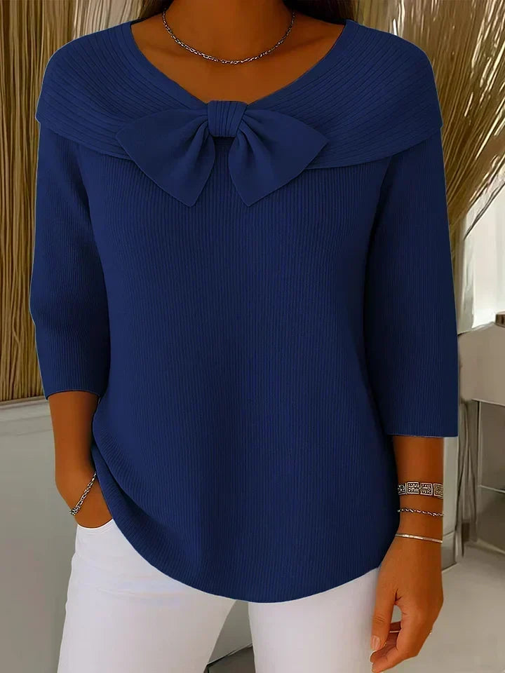 Maglione Elegante con Fiocco