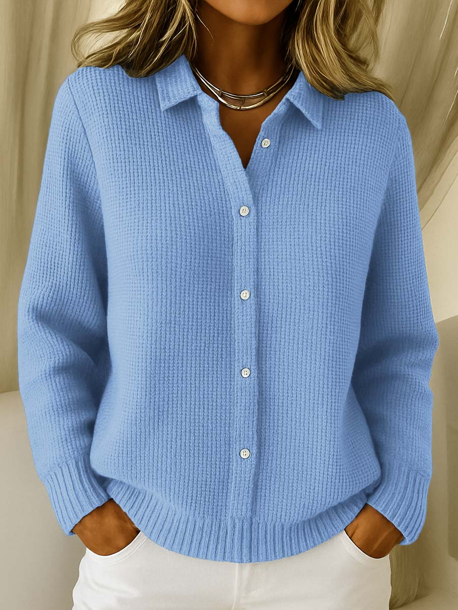 Cardigan Effetto Camicia