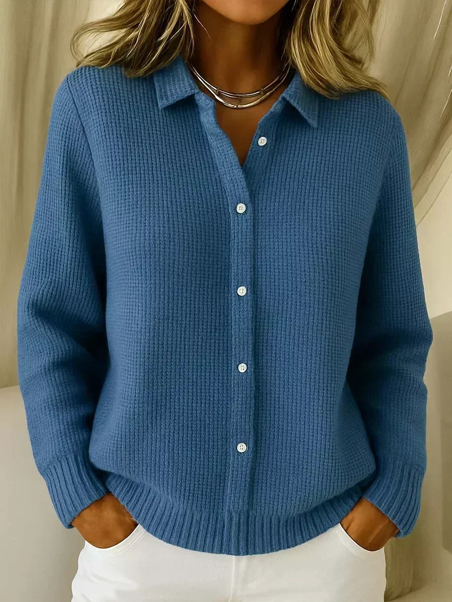 Cardigan Effetto Camicia
