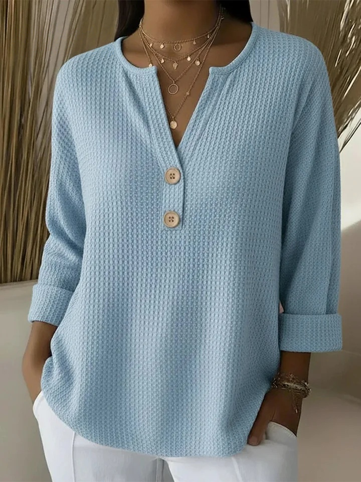 Maglione Morbido con Bottoni
