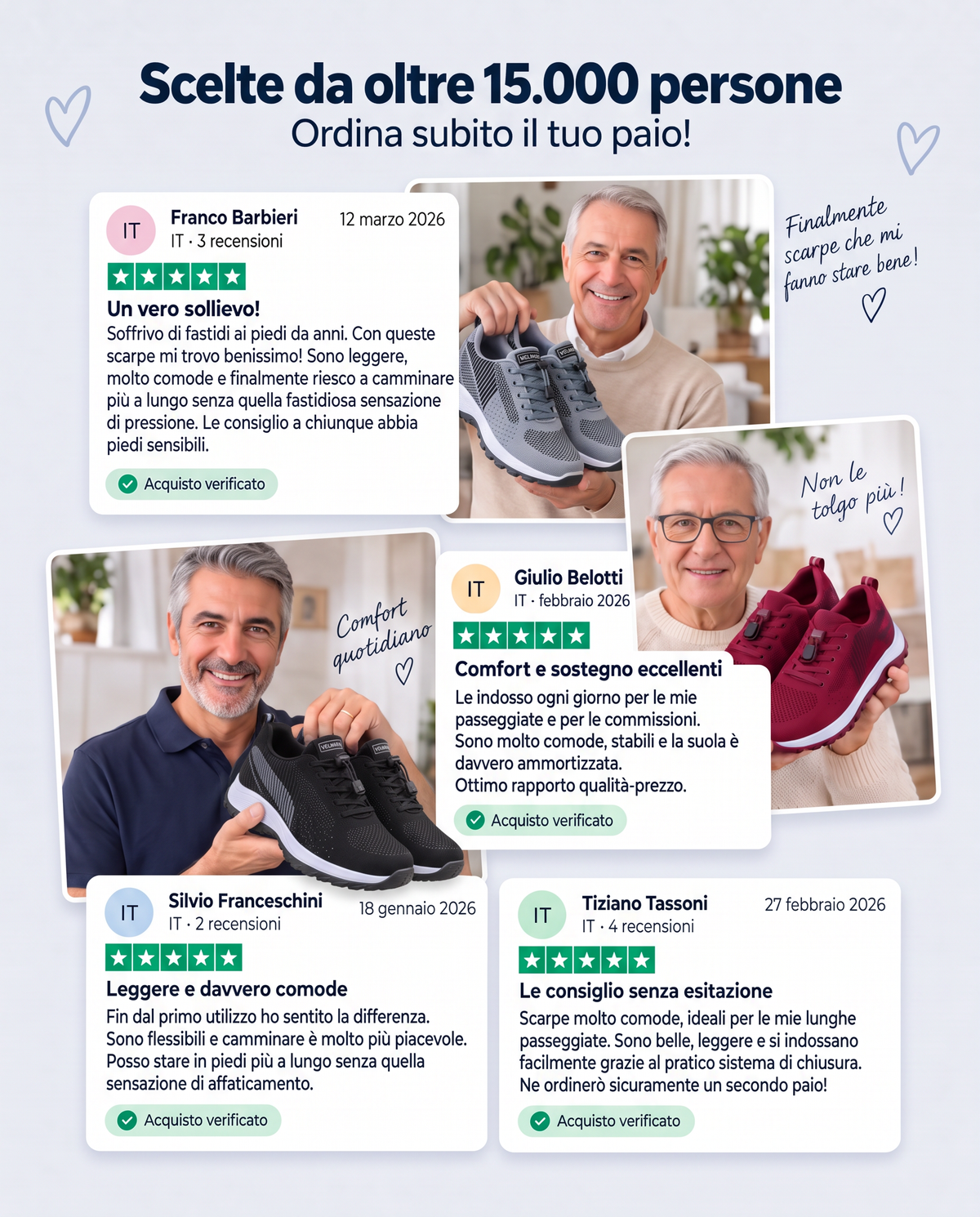 PiedeLibero™- Scarpe per Piedi Gonfi e Sensibili