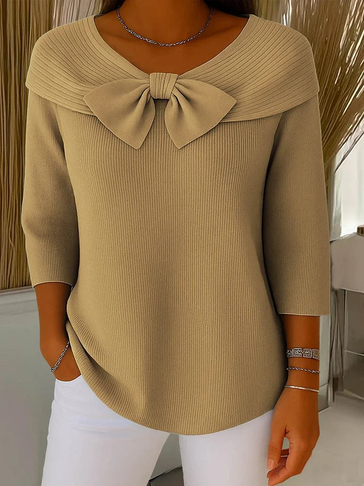 Maglione Elegante con Fiocco