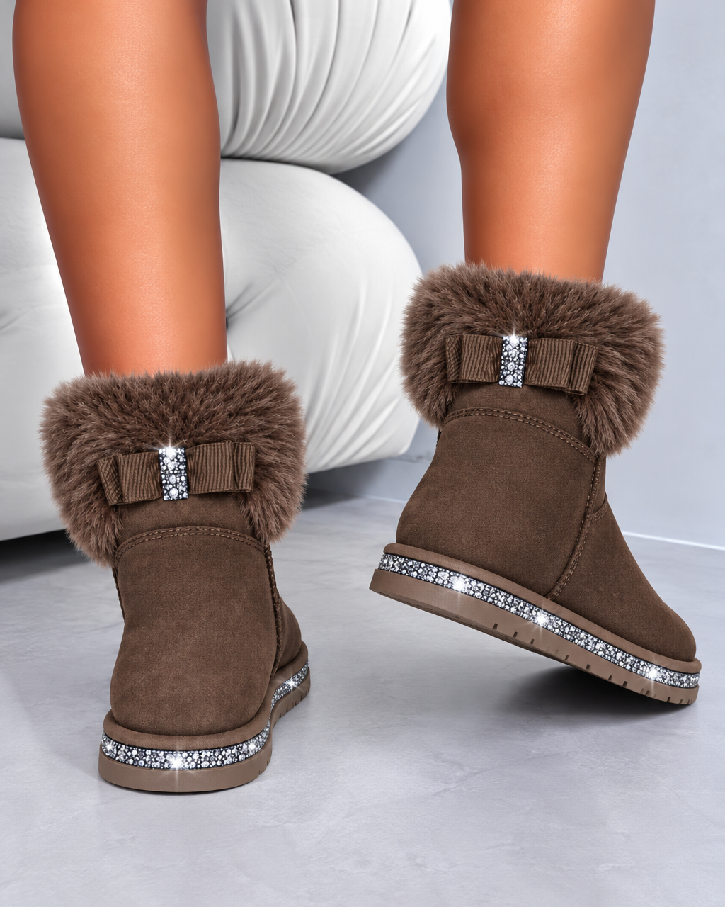Stivaletti Crystal Snuggle Cloud Marrone - foto 1